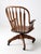 Wood Vintage Oak Swivel Desk Chair For Sale - Image 7 of 12