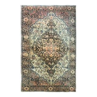 Antique Persian Feraghan Sarouk Rug, 3'5" X 4'5" For Sale