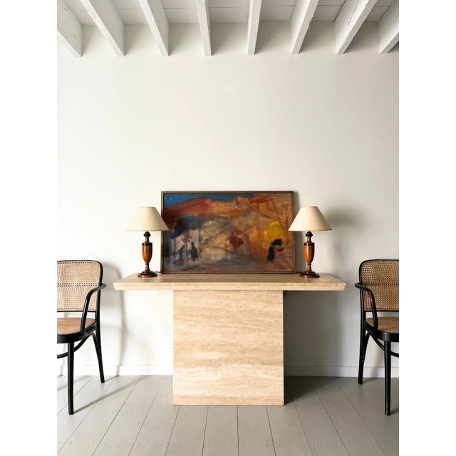 Spanish Artist, Abstract Landscape, Oil Painting, 1960s For Sale - Image 9 of 9