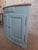 Louis XV Corner Cabinet in Neptune Blue and Brass Fittings, 1890s For Sale - Image 5 of 11