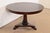 Neoclassical Kindel Furniture Neoclassical Banded Oak Pedestal Center Table or Breakfast Table For Sale - Image 3 of 11