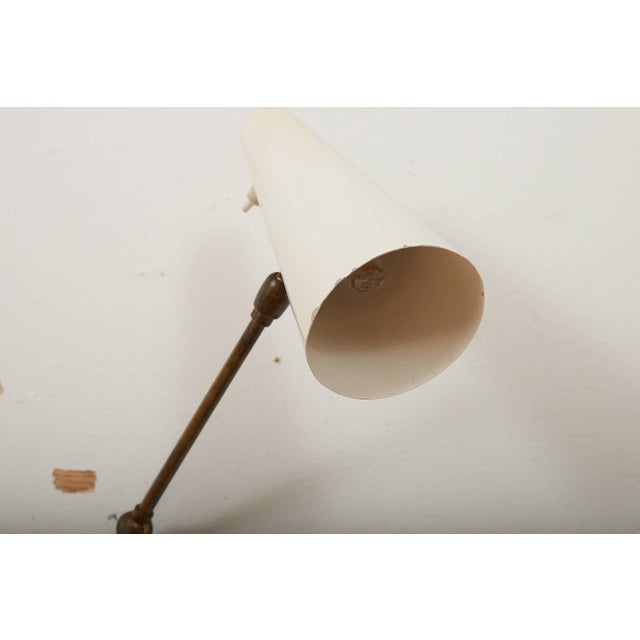 Wall Lamps in White Lacquered Metal, Set of 2 For Sale - Image 6 of 11