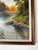 Green 1995 Vintage River Landscape Oil on Masonite Painting, Signed & Framed For Sale - Image 8 of 12