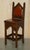Gothic Revival Chairs in Brown Leather, Set of 10 For Sale - Image 15 of 18