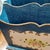 Wood Hand Painted Floral Gilded Wood Magazine Rack Vintage Speckled Finish Handle 26" H 14" W For Sale - Image 7 of 16