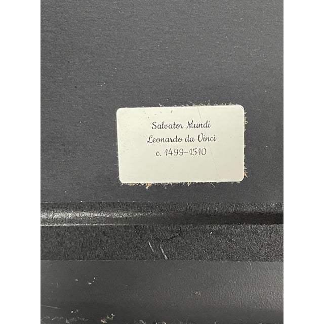 Salvator Mundi After Leonardo Da Vinci – Hand-Textured Fine Art Print For Sale - Image 10 of 11