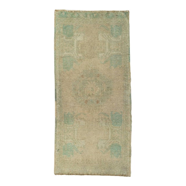 Turkish Mini Rug Oriental Hand Knotted Vintage Rug 1'7" x 3'4" #21151 For Sale