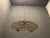 Crystal beaded light pendant the shade is entirely covered with minute crystal beads. height including chain and ceiling...