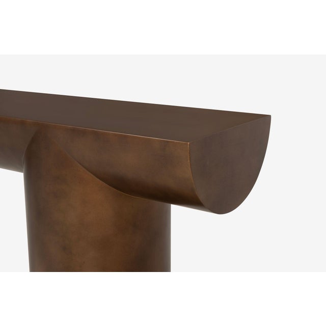 J. Wade Beam for Brueton "Tee" Console Table 1970's For Sale - Image 9 of 11