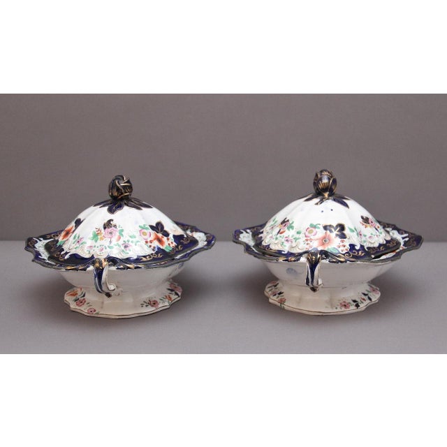 Tureens from Mason's Ironstone, 1840, Set of 2 For Sale - Image 3 of 14