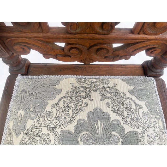 Wood 19th Century Neo-Renaissance Oak Chair For Sale - Image 7 of 18