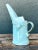 Vintage Aqua Abstract Ceramic Pitcher For Sale In West Palm - Image 6 of 12