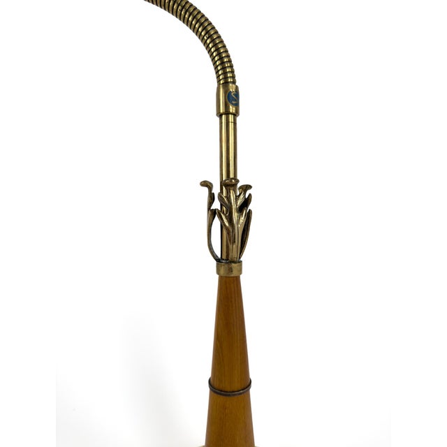Wood Swedish Modern Model 607 Table Lamp from A.B. Armaturhantverk, 1940 For Sale - Image 7 of 8