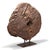 This sculptural piece captures authentic character through a reclaimed wooden cart wheel from Rajasthan, India, mounted on...