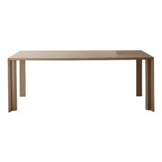Striped Dining Table in Wood by Sebastiano Bottos For Sale