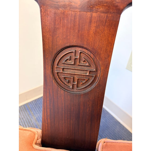 Chinese Vintage Chinese Horseshoe Armchairs For Sale - Image 3 of 6