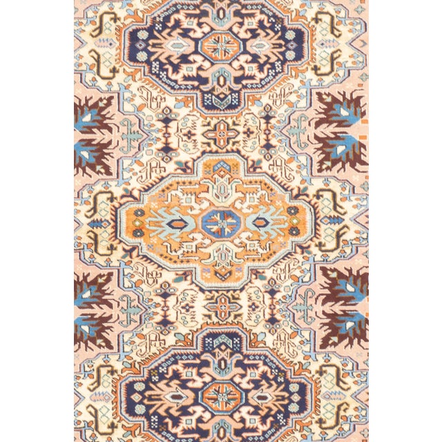 Tribal Vintage Hand-Knotted Persian Ardebil Rug 4'4" X 6'4" For Sale - Image 3 of 17