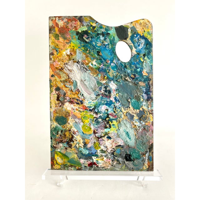 Mid 20th Century French Artist's Painters Palette Double Sided For Sale - Image 5 of 7