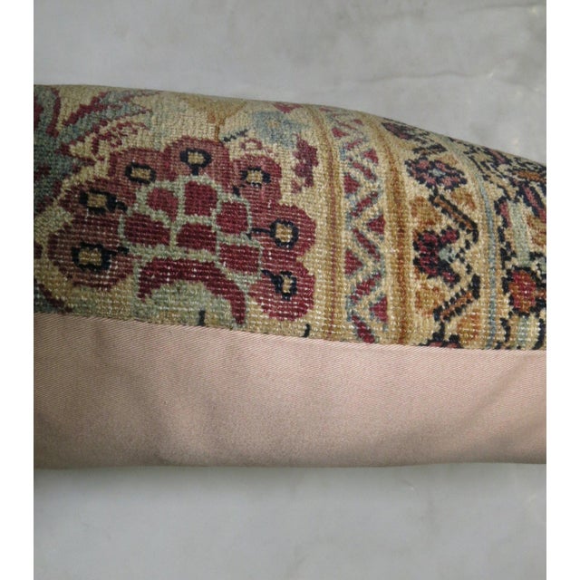 Contemporary Persian Kerman Rug Pillow For Sale - Image 3 of 5