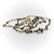 1990s 14k Gold Hand-Faceted Black Diamond Hand-Wired Chain Necklace For Sale - Image 4 of 8