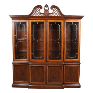 Drexel Heritage Vintage Breakfront For Sale