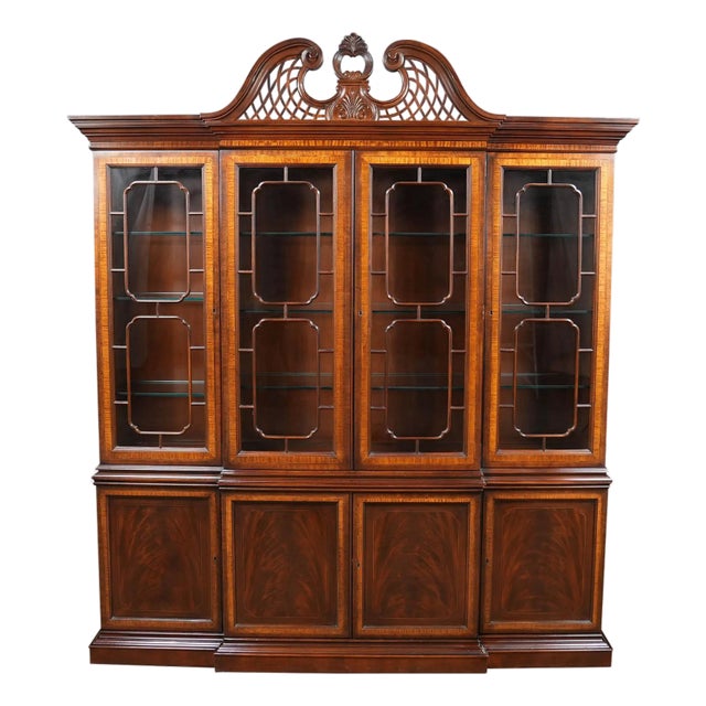 Drexel Heritage Vintage Breakfront For Sale