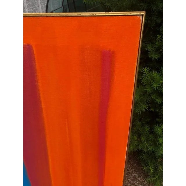 Wood Mid Century Abstract in Primary Colors For Sale - Image 7 of 13