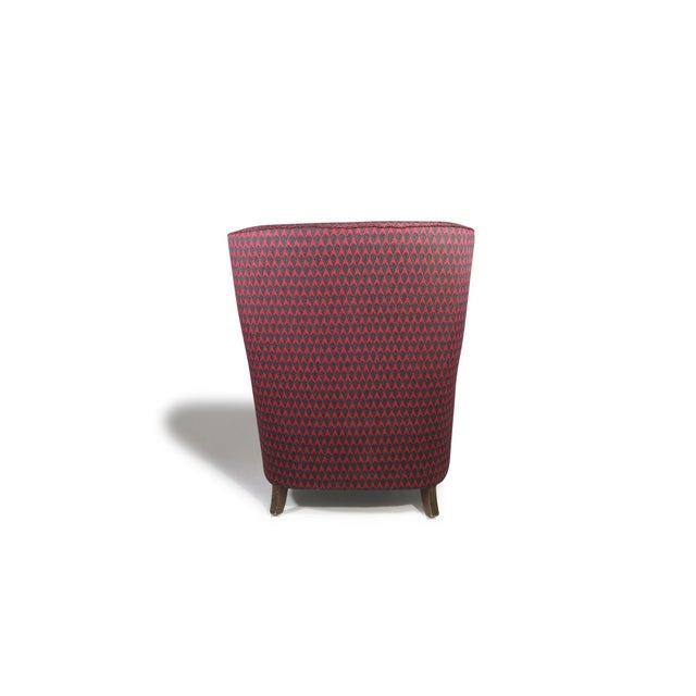 1937 Attributed to Kaj Gottlob for a.j. Iversen Lounge Chair in Original Lis Ahlmann Fabric For Sale - Image 10 of 12