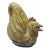 Vintage Brutalist Folk Art Studio Pottery French Hen For Sale