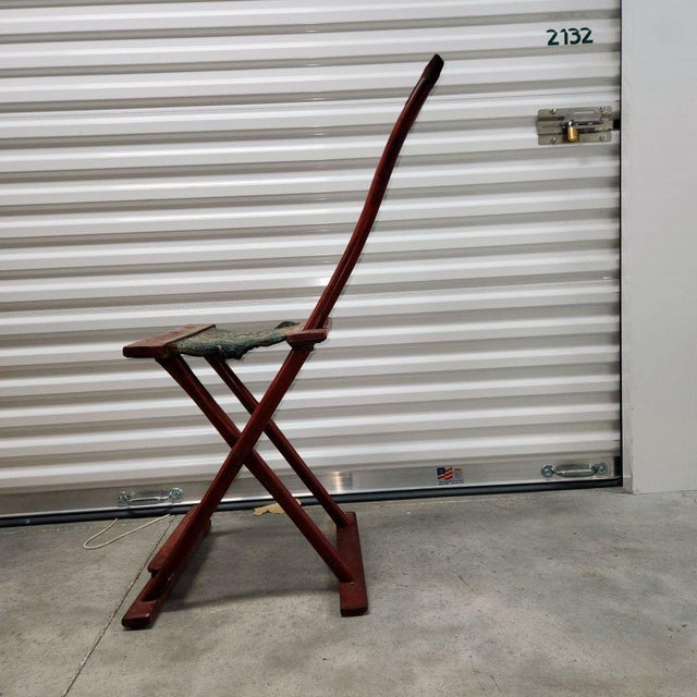 Wood Mid 19th Century Chinese Folding Chair - Qing, Yunan Province For Sale - Image 7 of 14