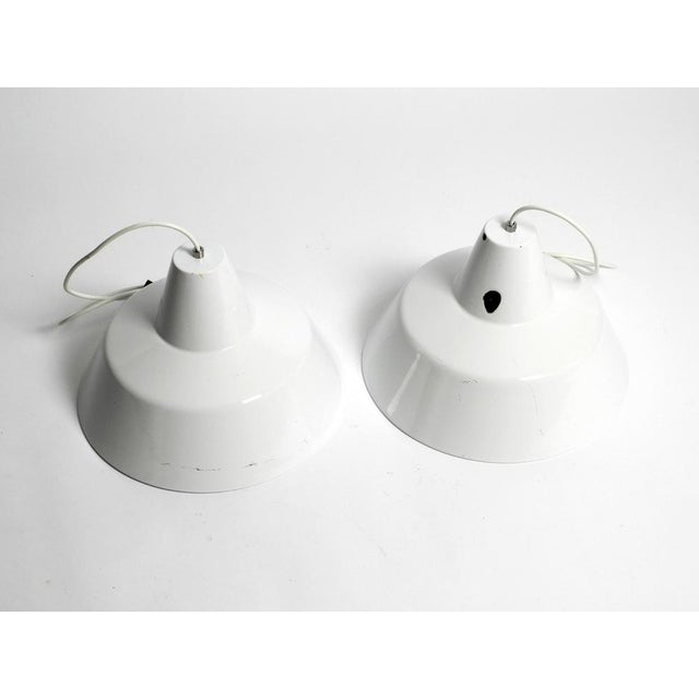 Metal Enamel Ceiling Lamps by Axel Wedel Madsen for Louis Poulsen, 1960s, Set of 2 For Sale - Image 17 of 18