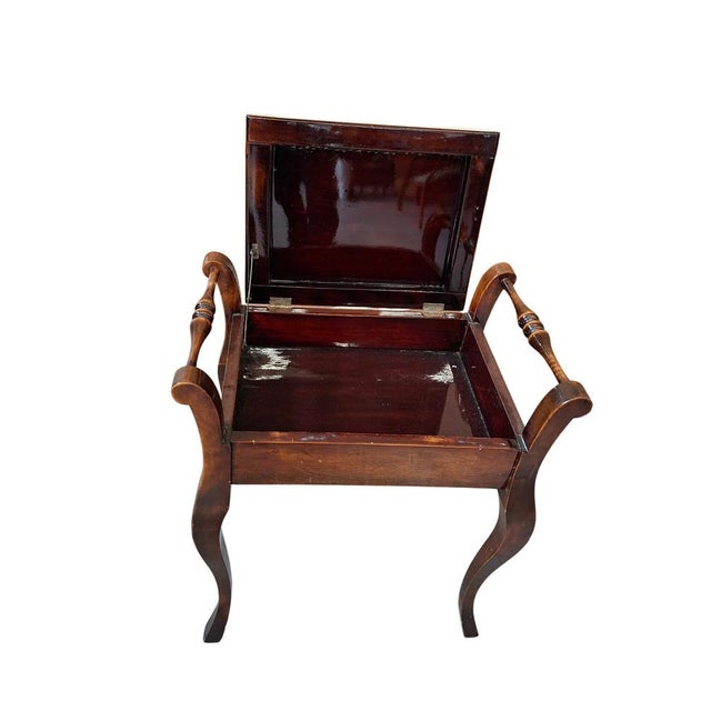 1980s Vintage Bedroom Stool, 1980 For Sale - Image 5 of 12