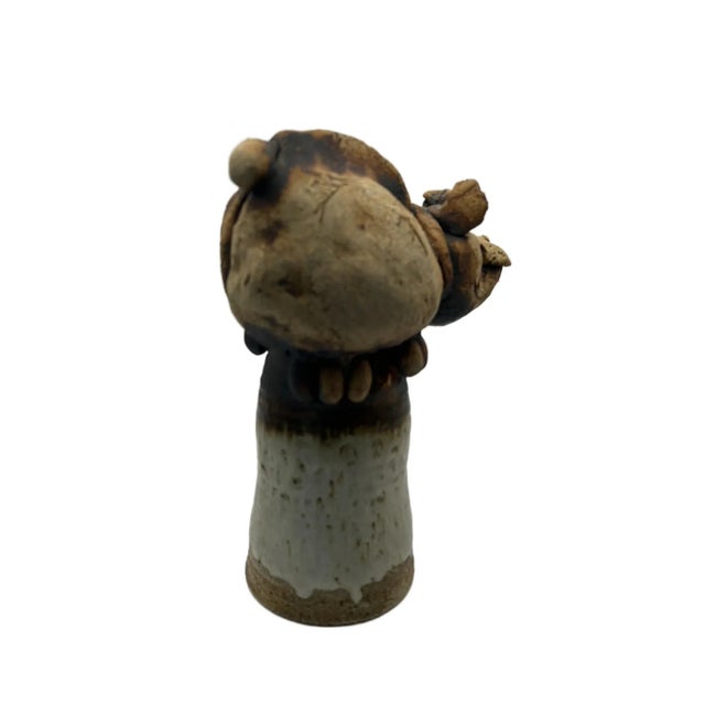 Figurative Stoneware Cow Bell by Todd Warner Dated 1970s For Sale - Image 3 of 13