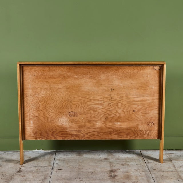 Brown Saltman Paul Laszlo "Basket Weave" Full Size Headboard for Brown Saltman For Sale - Image 4 of 10