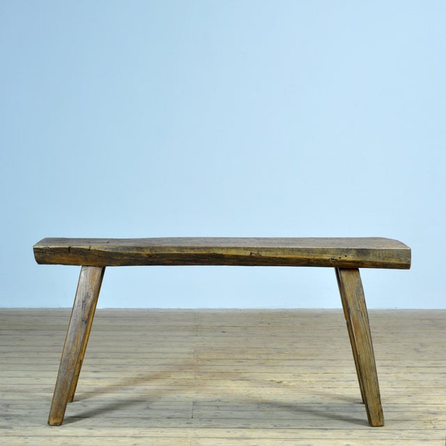Industrial Oak Butcher's Table, 1920s For Sale - Image 3 of 12