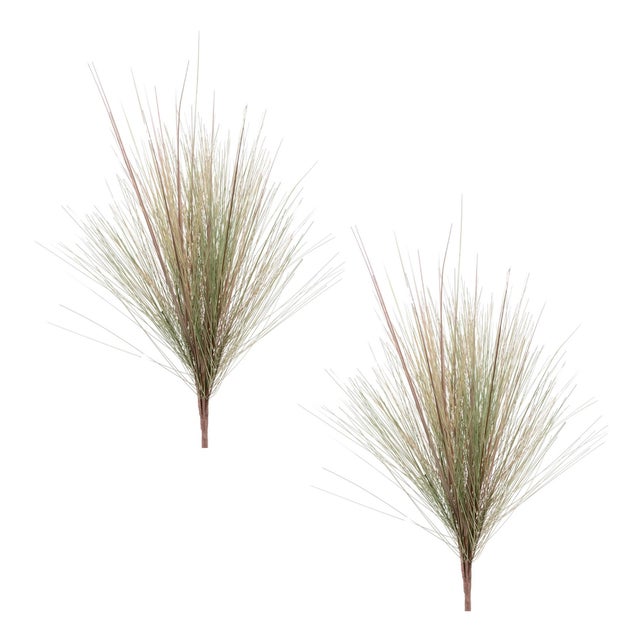 Contemporary Grass Foliage Bush (Set of 2) For Sale - Image 3 of 3