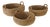 Seagrass Shallow Baskets With Handles, Set Of 3 For Sale