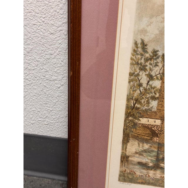 M. Leianne " Weinstadel" Etching, Vintage For Sale - Image 12 of 12