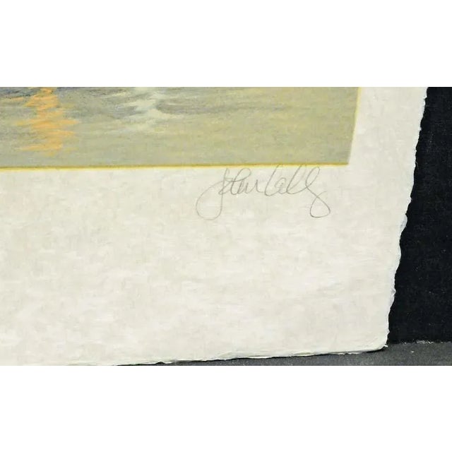 John Kelly "Rhine River" Signed & Numbered Lithograph Art on Japon Paper For Sale - Image 4 of 6