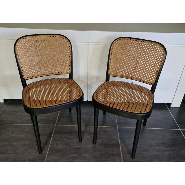 Josef Hoffmann N811 Chairs attributed to Joseph Hoffmann for TON, 1990, Set of 2 For Sale - Image 4 of 11