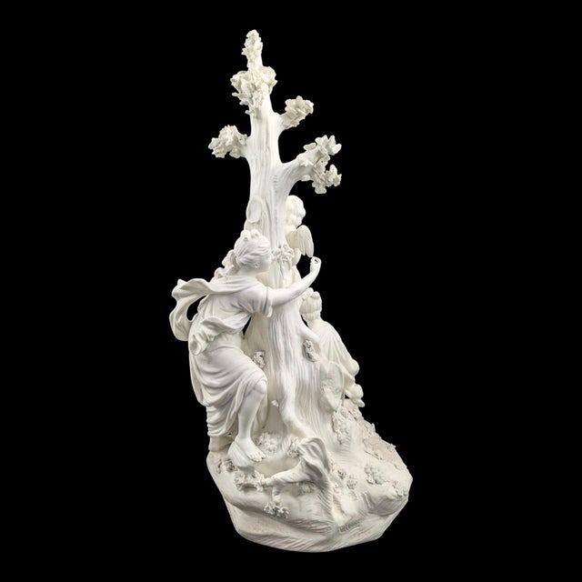 Biscuit Porcelain Group of the Three Graces & Cupid from Derby, 1770s-1780s For Sale - Image 4 of 16