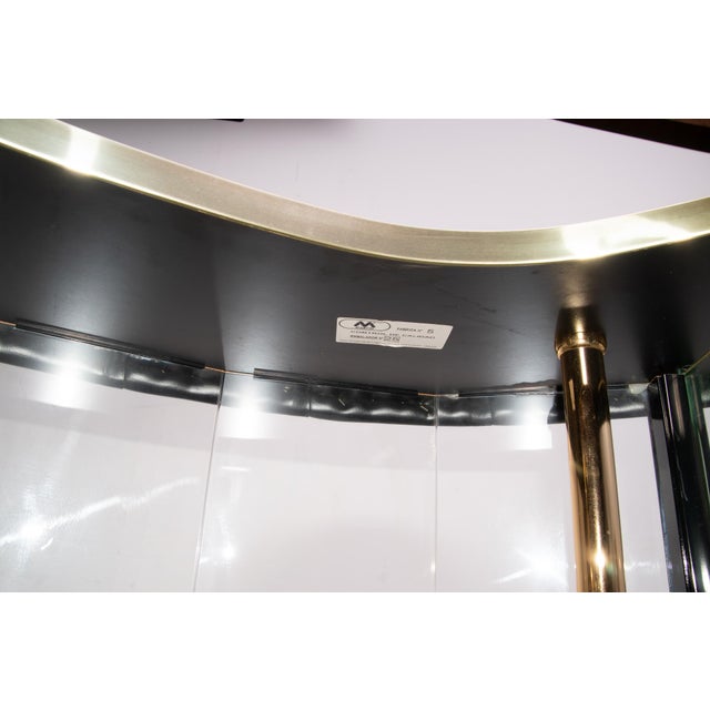 Glass Dry Bar with Bar Stools from Cidue, 1985, Set of 4 For Sale - Image 9 of 18