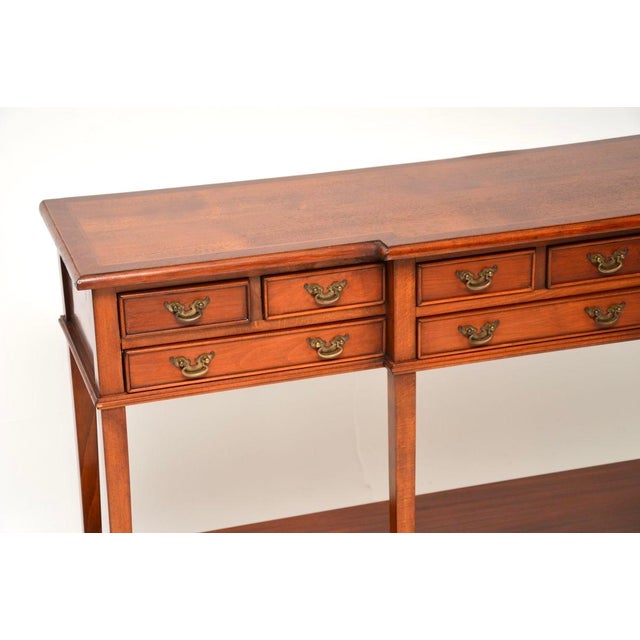 Brown Vintage Georgian Console Table, 1950s For Sale - Image 8 of 10