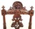 Pair Antique Italian Renaissance Carved Walnut Angels & Griffon Side Chairs For Sale - Image 12 of 18