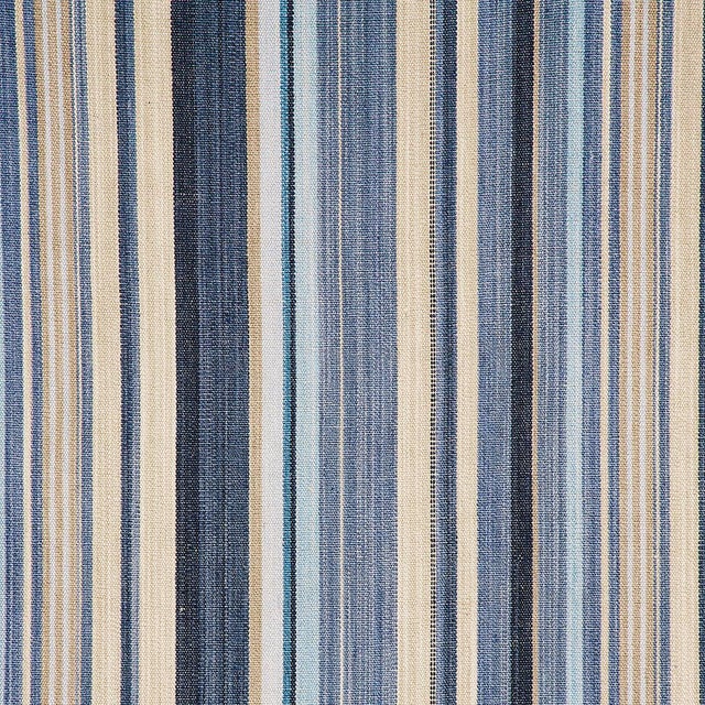 Sample - Schumacher Nevado Fabric in Denim Blue For Sale In Charlotte - Image 6 of 6