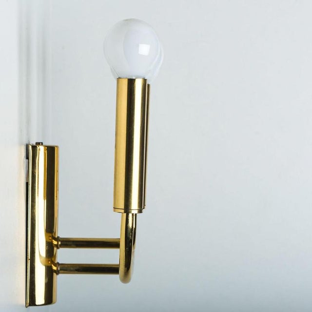 Metal Brass Wall Lights in the style of Florian Schulz, Germany, 1970s, Set of 2 For Sale - Image 7 of 12