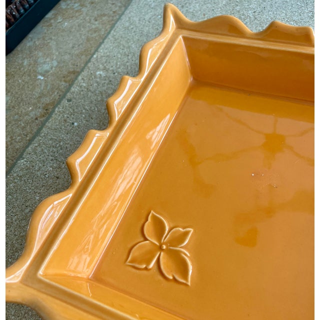 Appolia Lively Orange Stoneware Baking Dish, Made in France For Sale - Image 4 of 8
