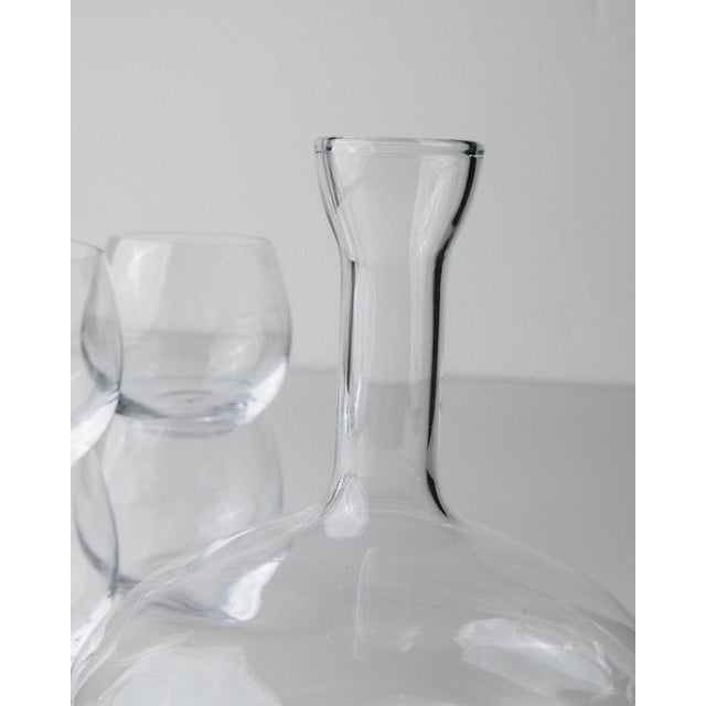Vintage Drinking Glasses and Decanter, Italy, 1980s, Set of 7 For Sale - Image 10 of 11