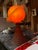 Art Deco 1939 Pink Salmon Worlds Fair Saturn Lamp For Sale - Image 3 of 4