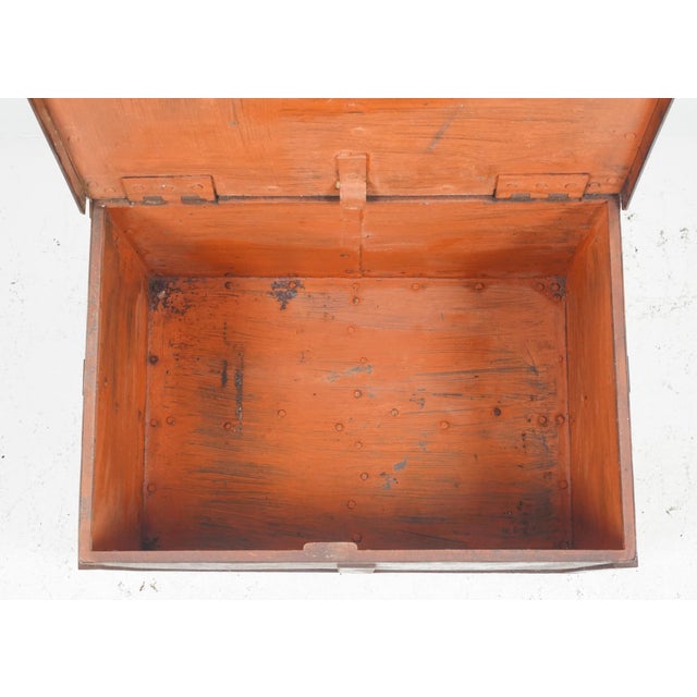 Mid 20th Century Mid 20th Century Reclaimed European Brown Metal Vault Unit For Sale - Image 5 of 12